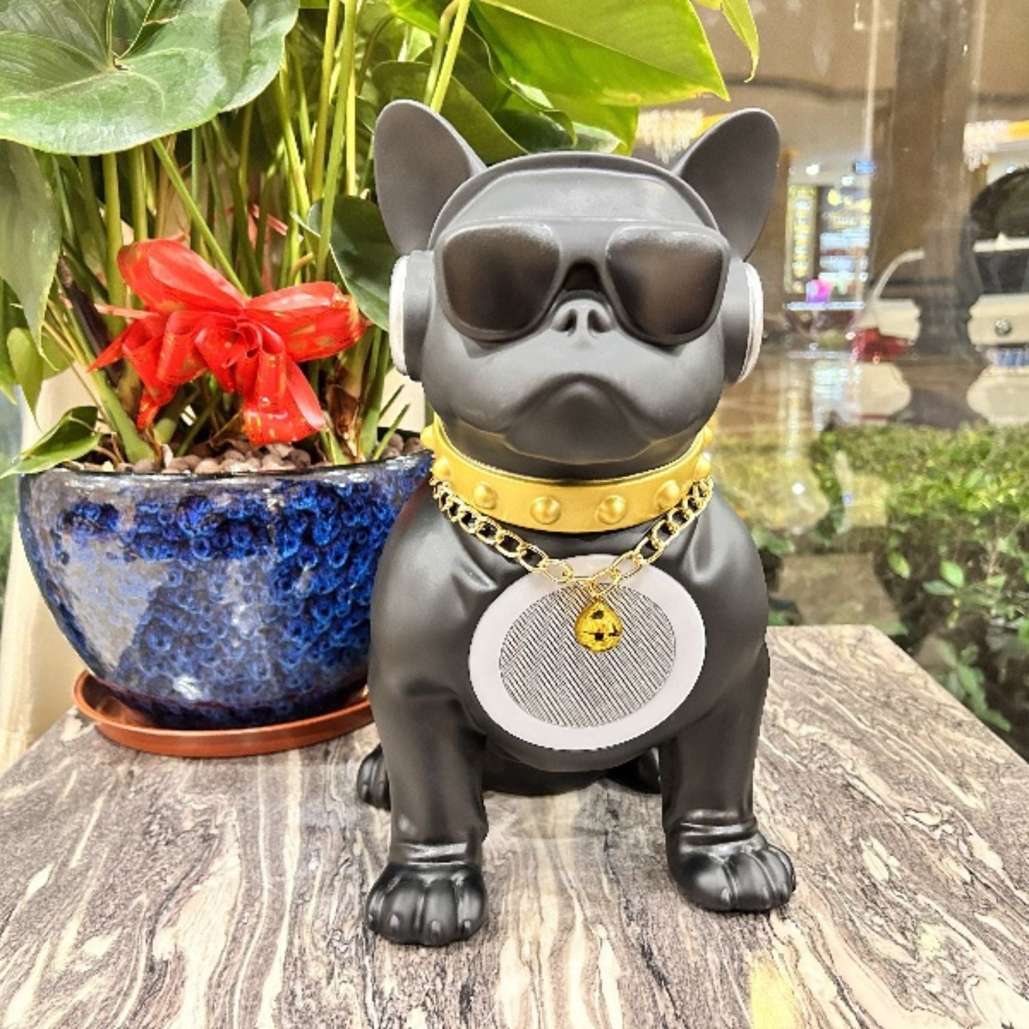 BowWoo : Trendy Frenchie Bluetooth Speaker Enhanced Audio Long Battery Life