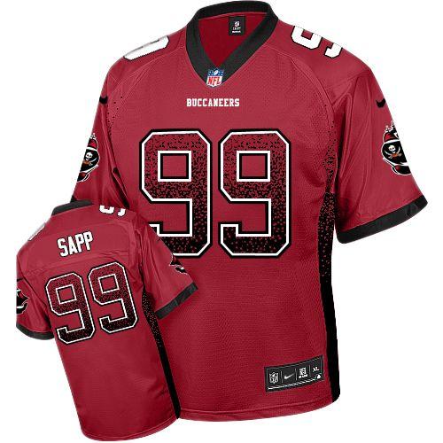 Authentic NFL Tampa Bay Buccaneers #99 Warren Sapp Red Elite Jersey