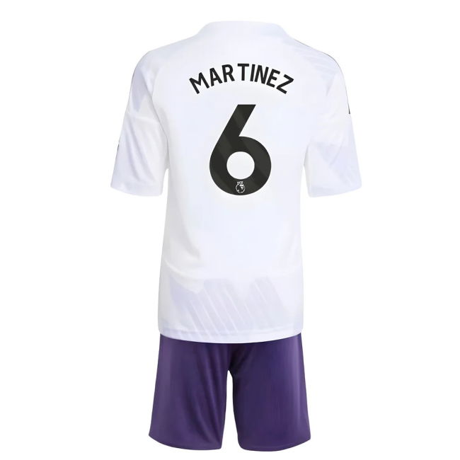 Vintage Man Utd 2025-2026 Man Utd Away Mini Kit (Martinez 6) for Ma...