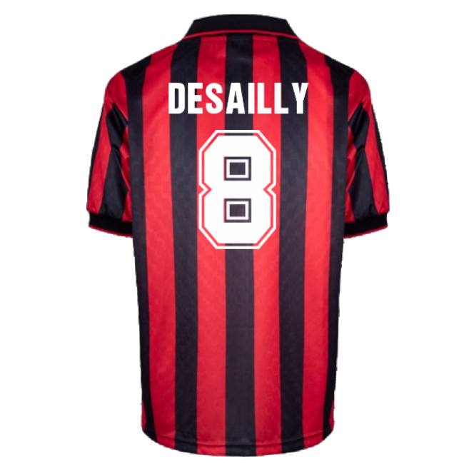 Ac Milan 1996 Home Retro Shirt (desailly 8) - Affordable