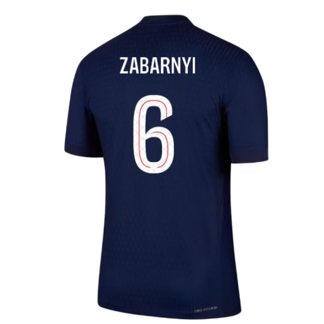Popular 2025-2026 Psg Home Dri-Fit Adv Authentic Shirt (Zabarnyi 6)