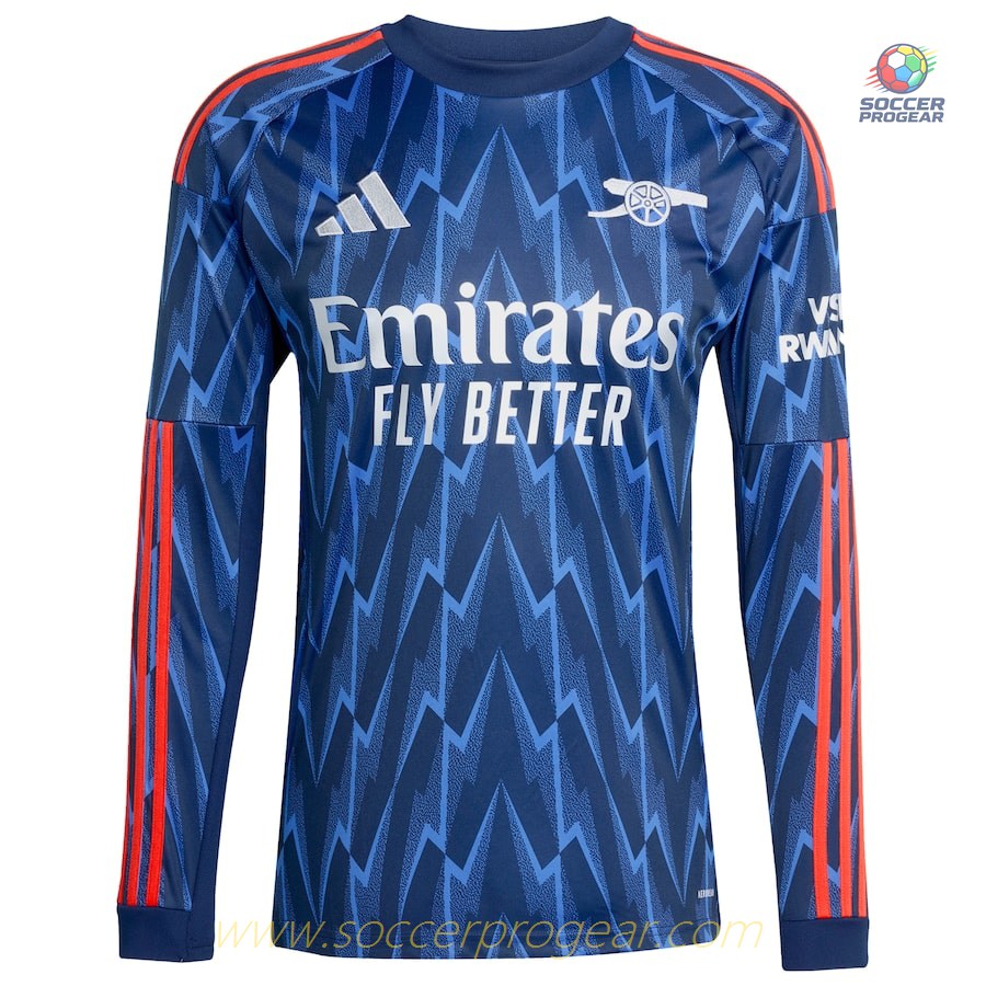 Arsenal Away Football Jersey 2025-26 Edition Long Sleeve Version
