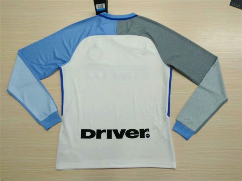 Inter Milan Away 201718 LS Soccer Jersey Shirt - Official Replica