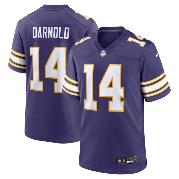 None Sam Darnold Game Jersey - Purple | NFL Player Jersey | NFL Footba