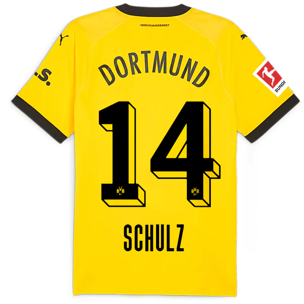 Borussia Dortmund Patch 2023-2024 Bun Home Jersey – Authentic Shirt
