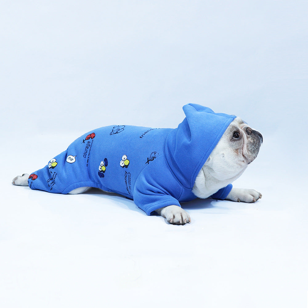 Culture-Inspired Cozybull French Bulldog Soft Fleece Winter Hoodie fo...