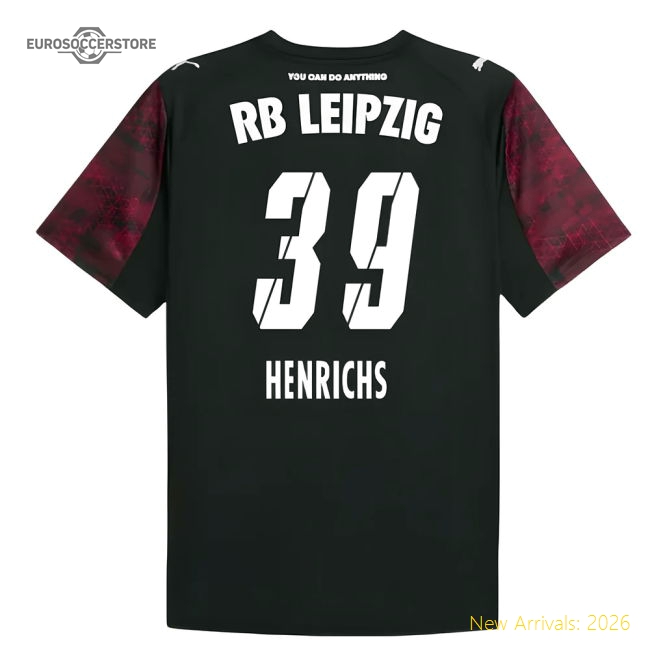 Trending 2025-2026 Red Bull Leipzig Third Shirt (Henrichs 39)