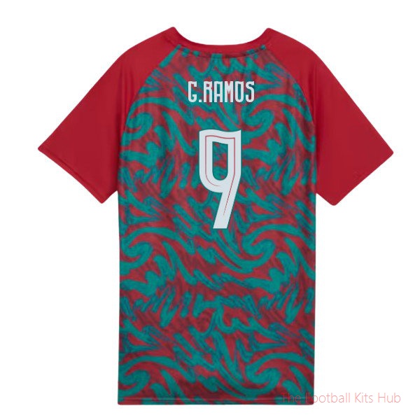 2026-2027 Portugal Warm Up Jersey (Red) - Kids (G.Ramos 9)
