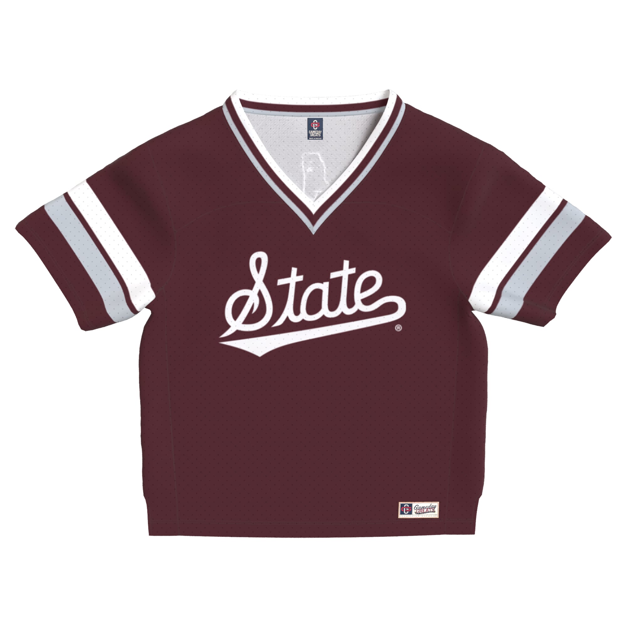 Toddler Maroon Mississippi State Bulldogs Lightweight Collegiate Football Fashion Jersey