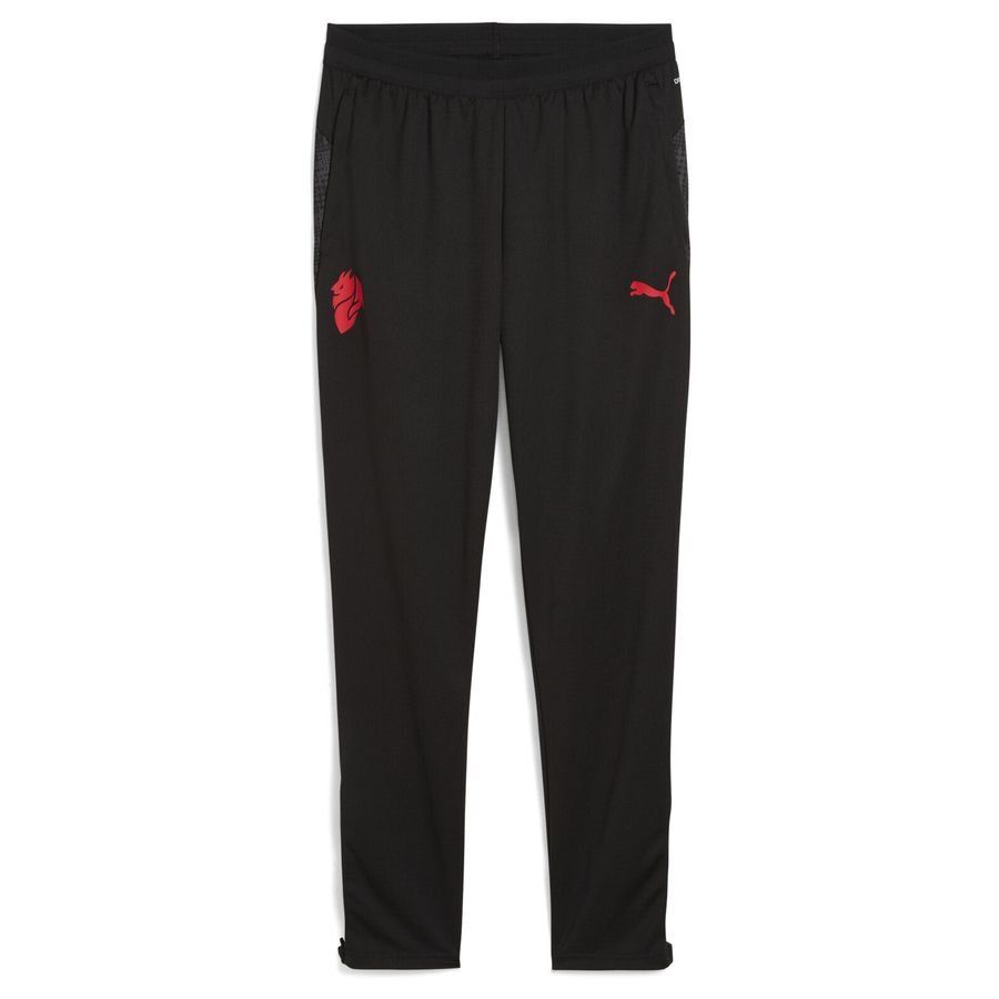 Milan Training Trousers - PUMA Black/For All Time Red