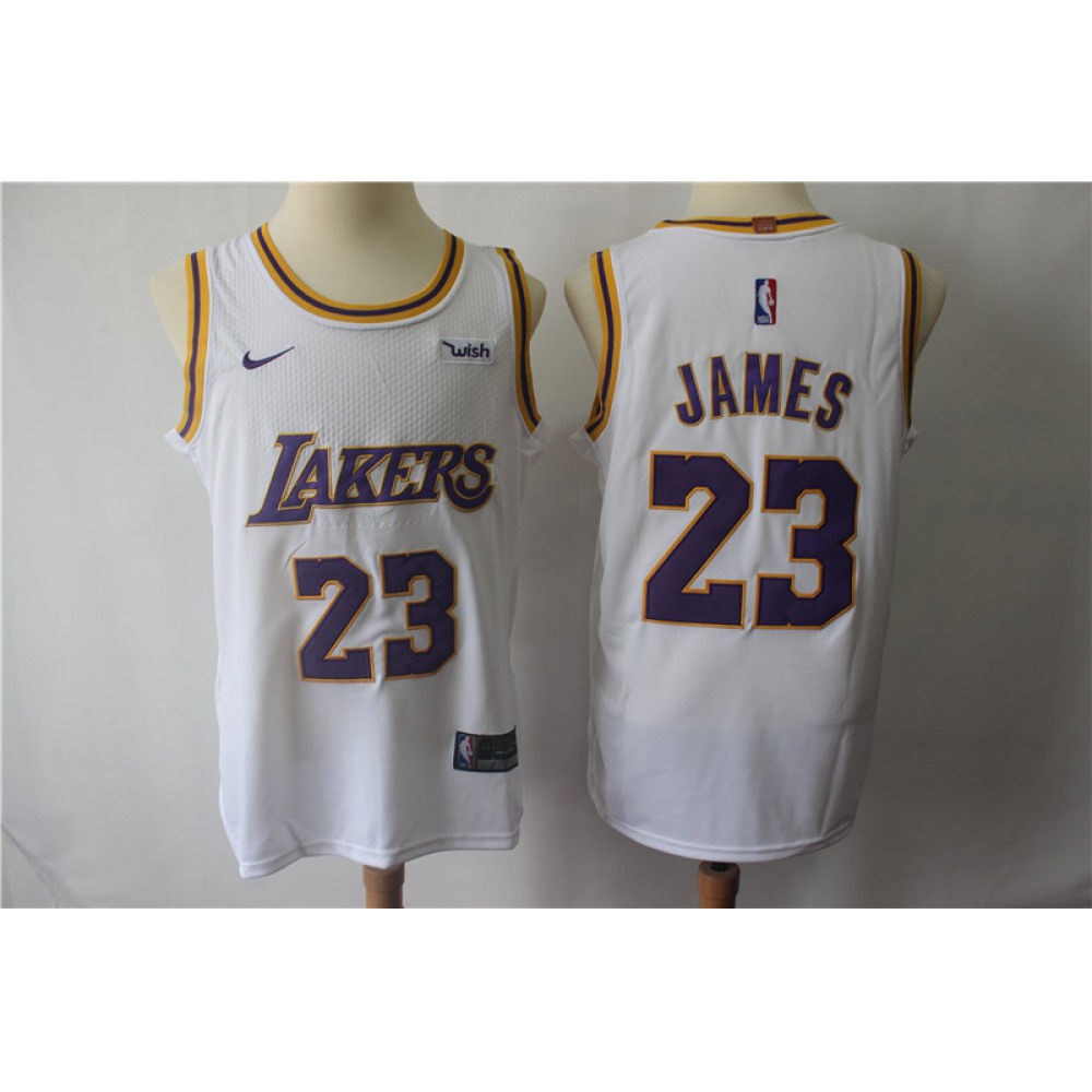 LeBron James23 Los Angeles Lakers White Jersey - - NBA Collection
