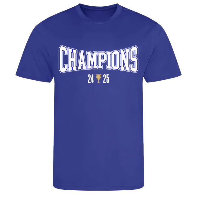 Birmingham City 2024-25 Champions supporter T-Shirt