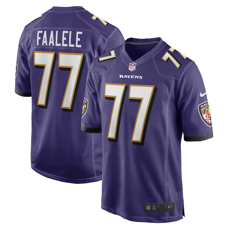 None Daniel Faalele BAL Ravens Victory Game-Ready Jersey for NFL Fans