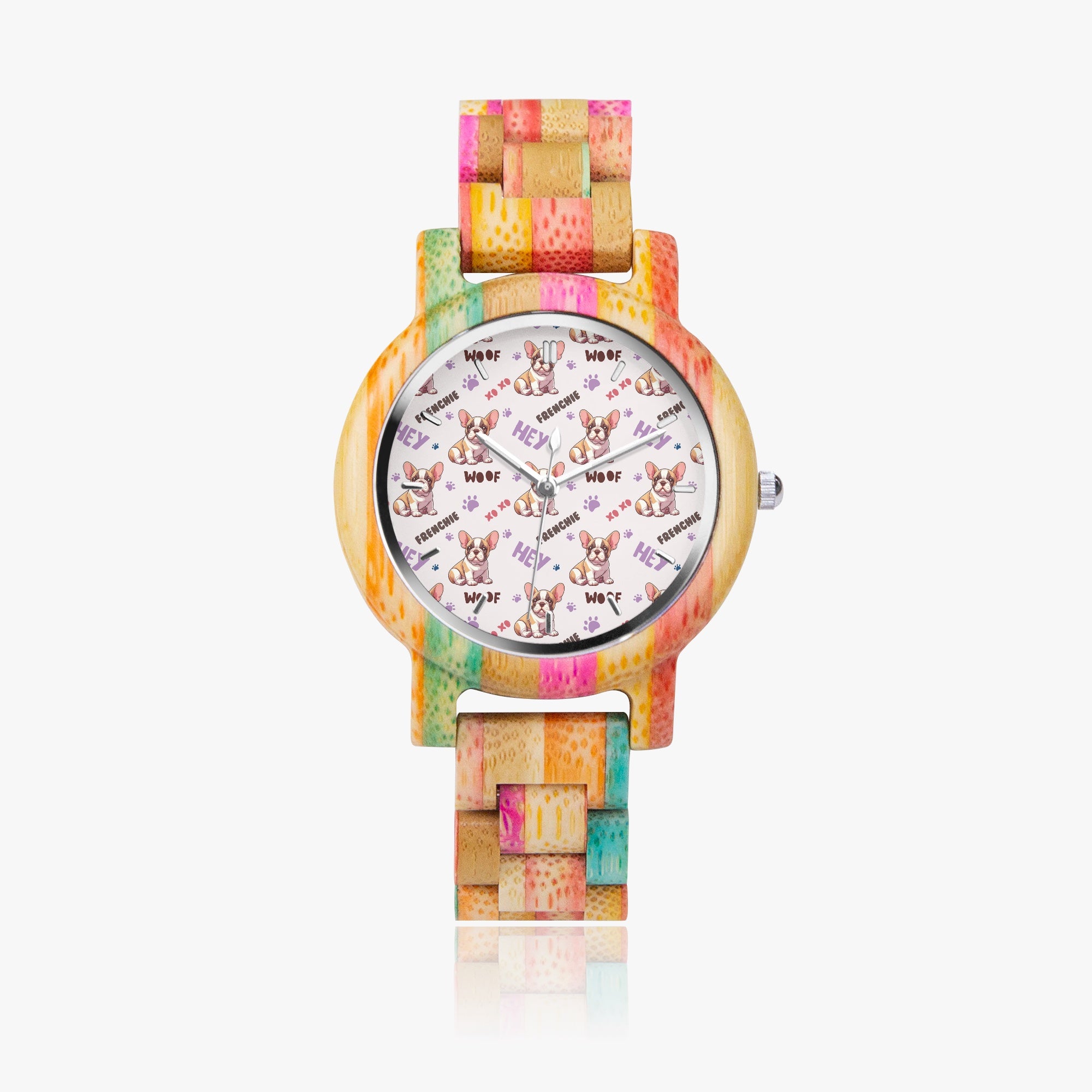 Gunnar - Frenchie Stylish Wooden Watch For Frenchie Lovers Dog Supplies