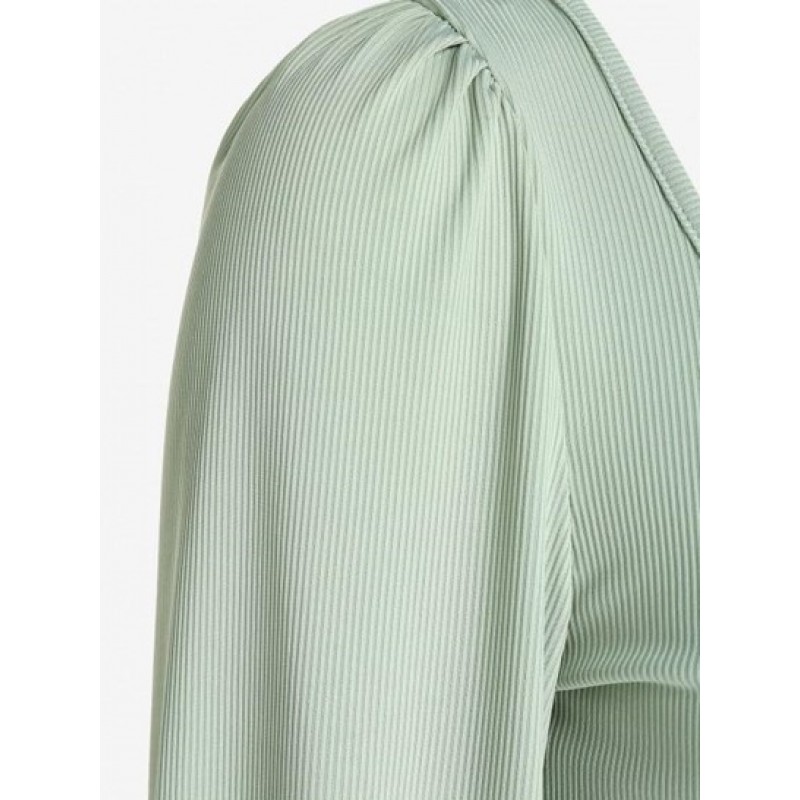 Lantern Sleeve U Neck T Shirt DO6569