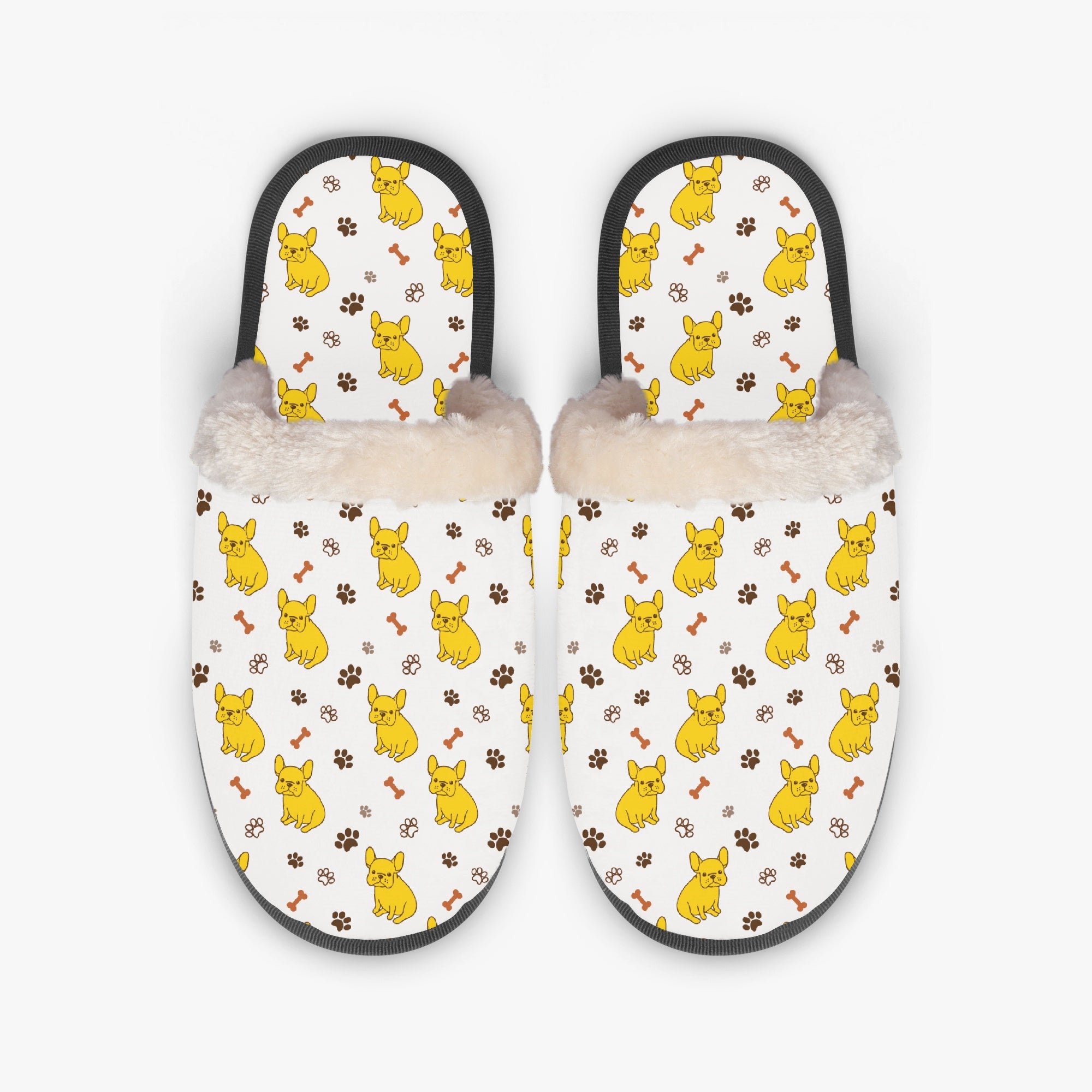 French Bulldog Bebe Cozy Winter Slippers Durable Dog Footwear