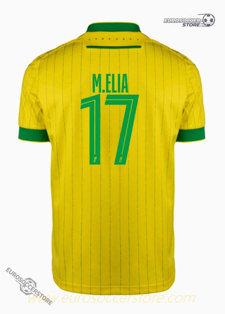 Home Jersey of FC Nantes: M.ELIA 17 for the 25-26 Season