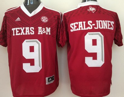 Men's None Red 2016 alternate jersey Ricky Seals #9 official Jersey