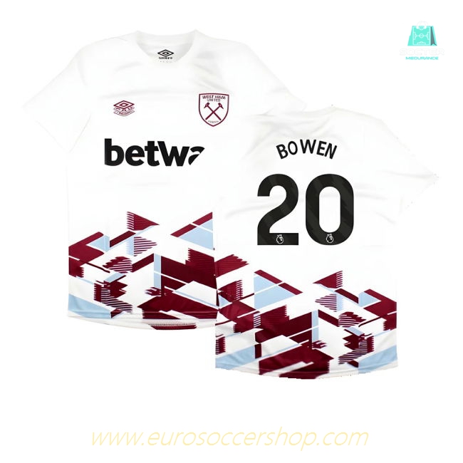 2023-2024 West Ham Warm Up Jersey (White) (BOWEN 20)
