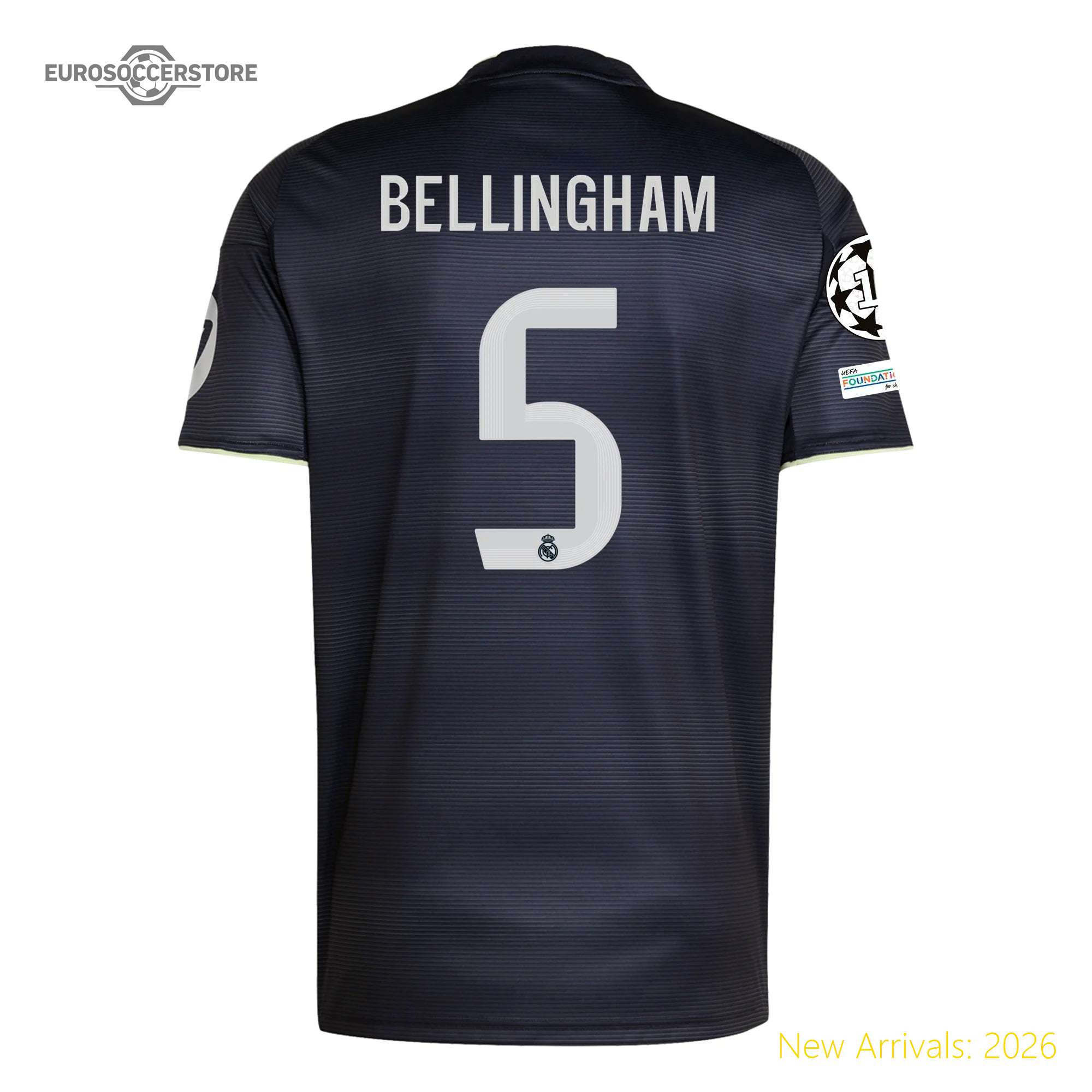 Club Approved Durable Kids Rma Goal-scoring Machine Away Jersey 2023