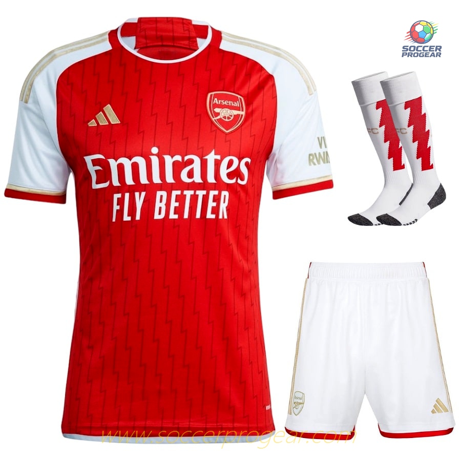 Arsenal 2023 2024 Home Children Kit Shirt