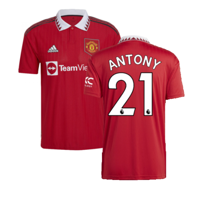 ANTONY 21 Match Replica Man Utd Home Supporter Kit (Adults)