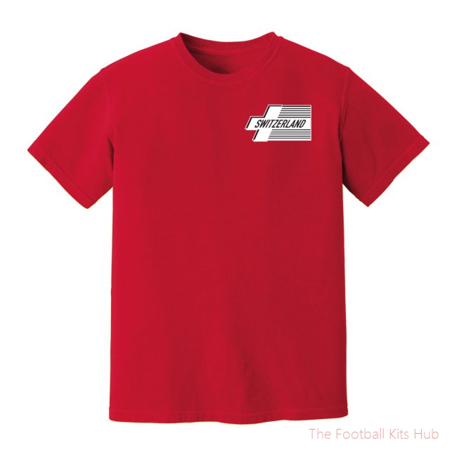 Men Switzerland Logo T-Shirt (Red)
