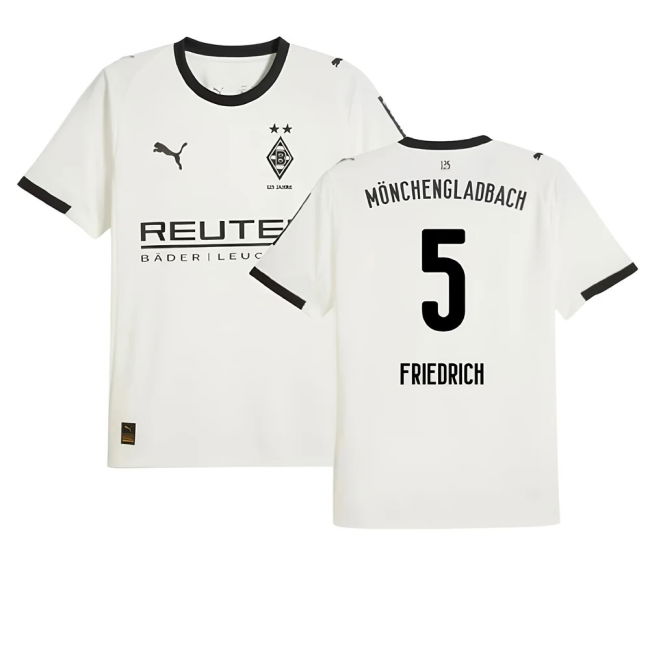 2025-2026 Gladbach Home Soccer Jersey (Friedrich 5) | Player Issue