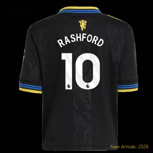 Durable Mini Football Team Rashford Jersey 2025-2026 Machine-washable