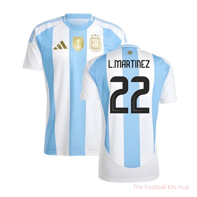 2024-2025 Argentina Home Shirt (L.MARTINEZ 22)