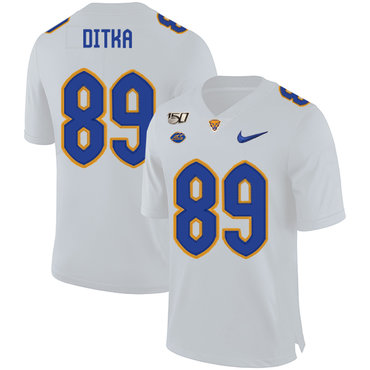 Men's None White 2024 college football Mike Ditka #89 breathable