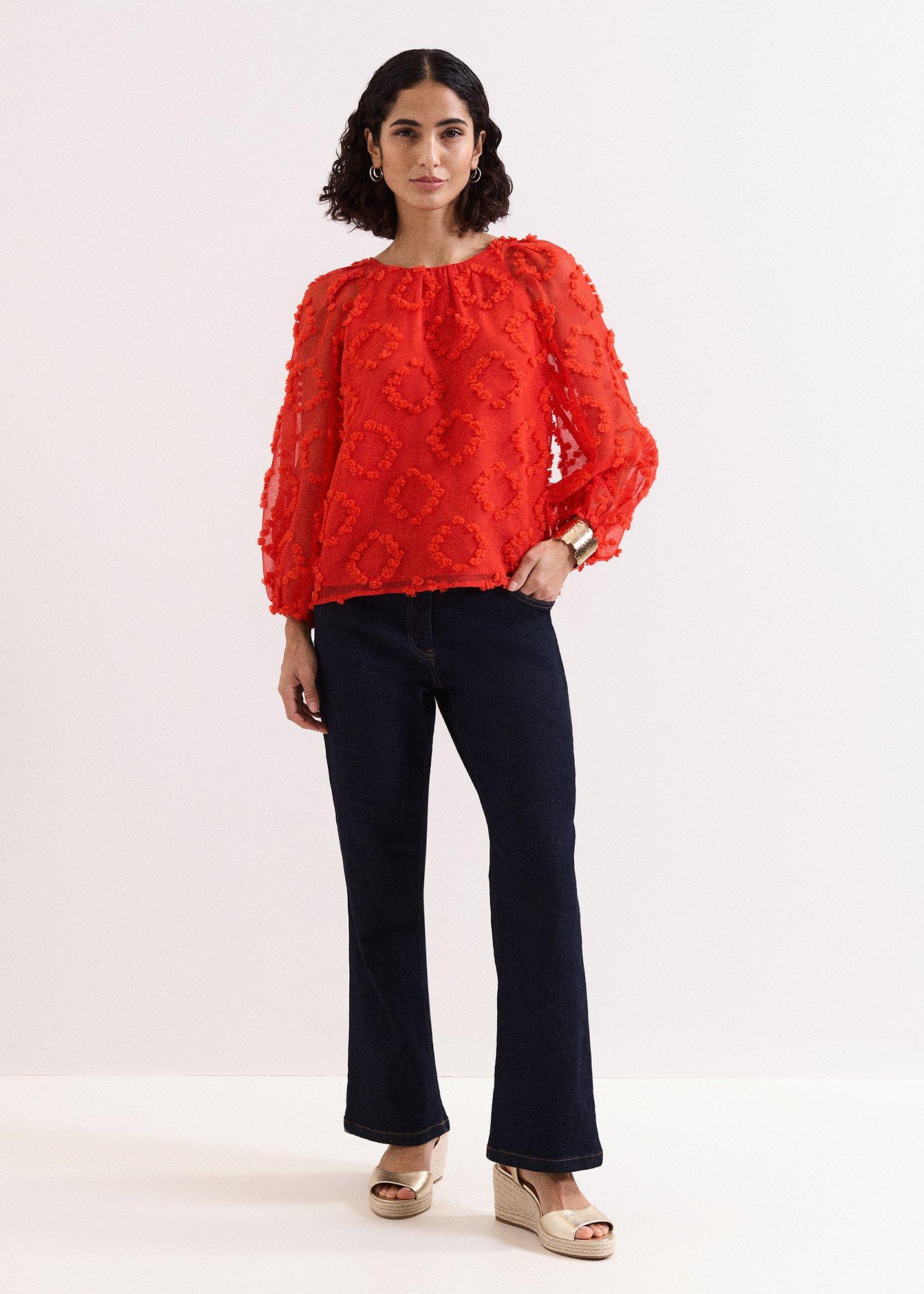 Shayla Red Blouse