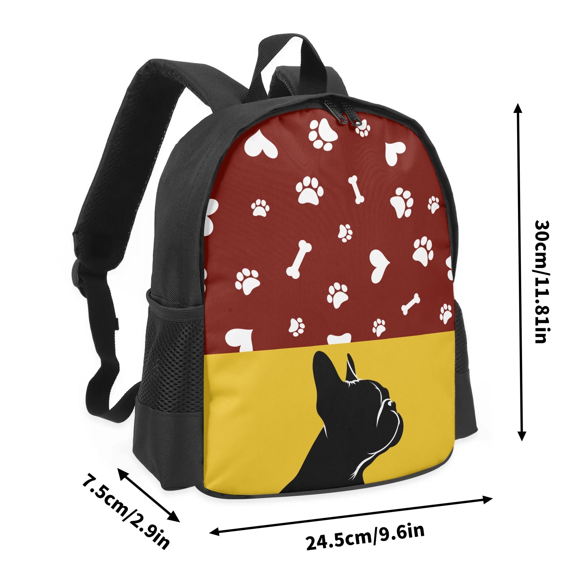 French Bulldog Bandit Kids School Backpack Comfy Pet Product