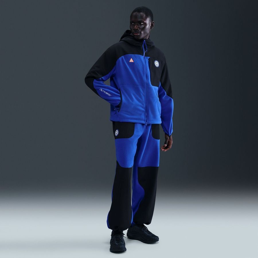 Inter X ACG Hoodie Wolf Tree Plus Full Zip 4th - Black/Hyper Blue/Safety Orange/White