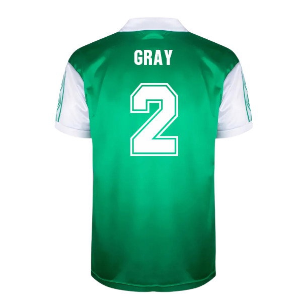 [HP] Hibernian 1980 Home Retro Football Shirt (Gray 2)