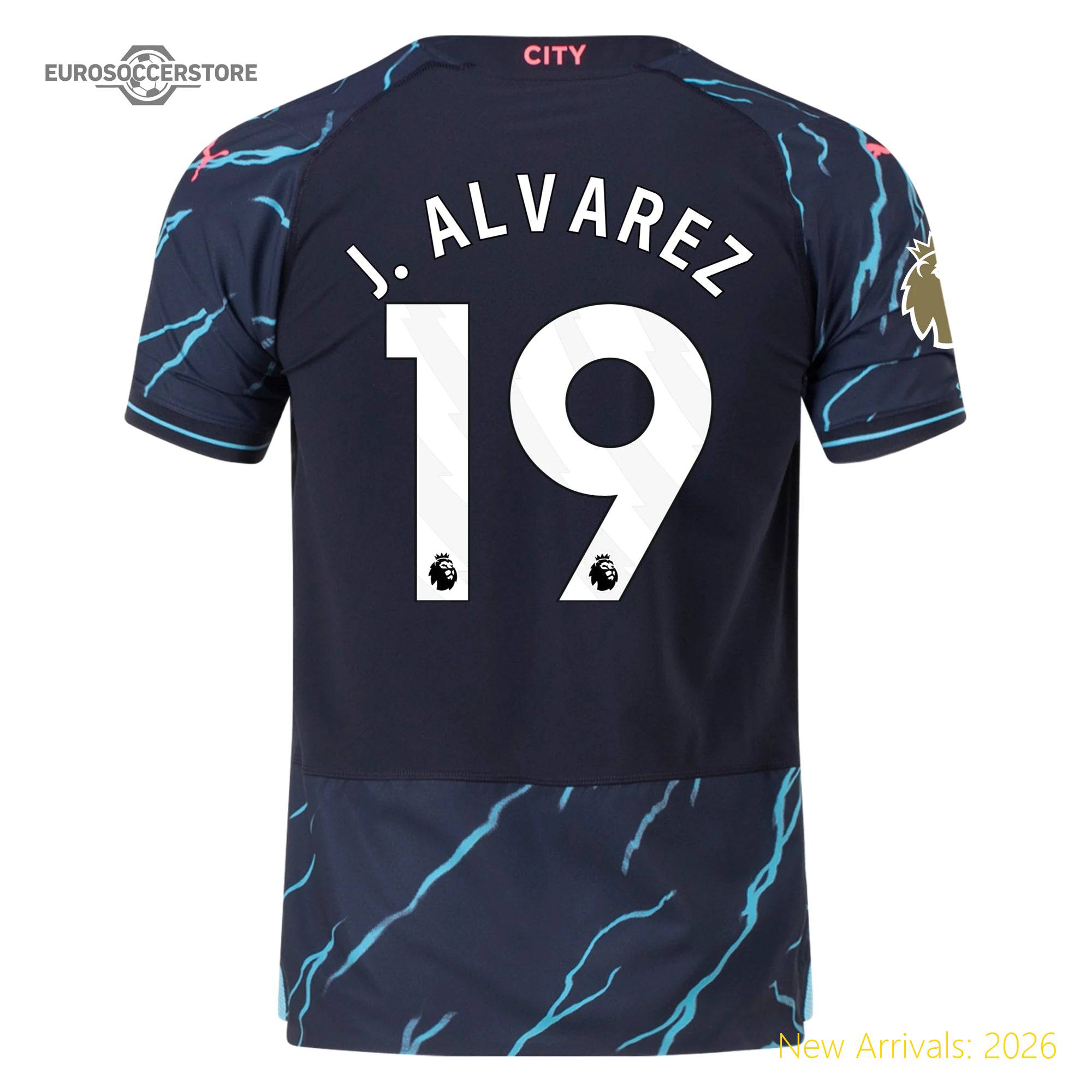 Stylish Club Approved Men Mci Team Superior Third Jersey 2023