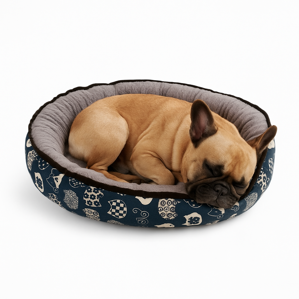 Breed-Specific Bulldream French Bulldog Winter Bed – Ultra-warm & Plu...