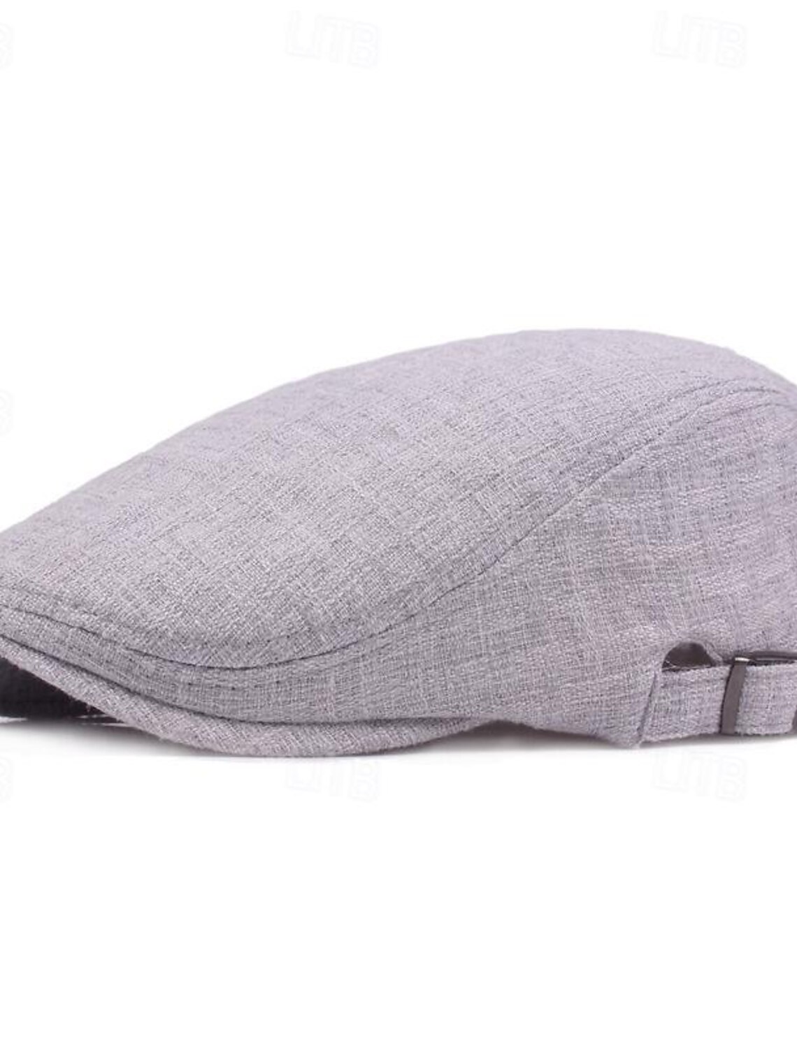 Men's Flat Cap Ascot Hat Newsboy Black Blue Cotton / Linen Blend