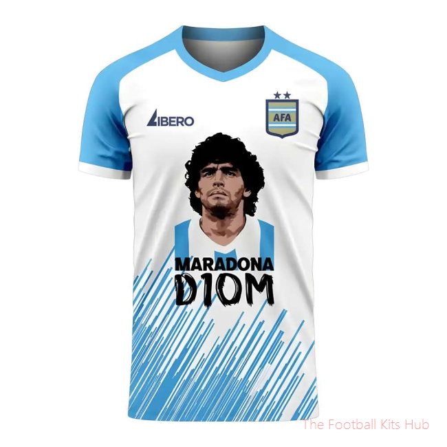 Diego Maradona D10M Concept Shirt (White) - Womens