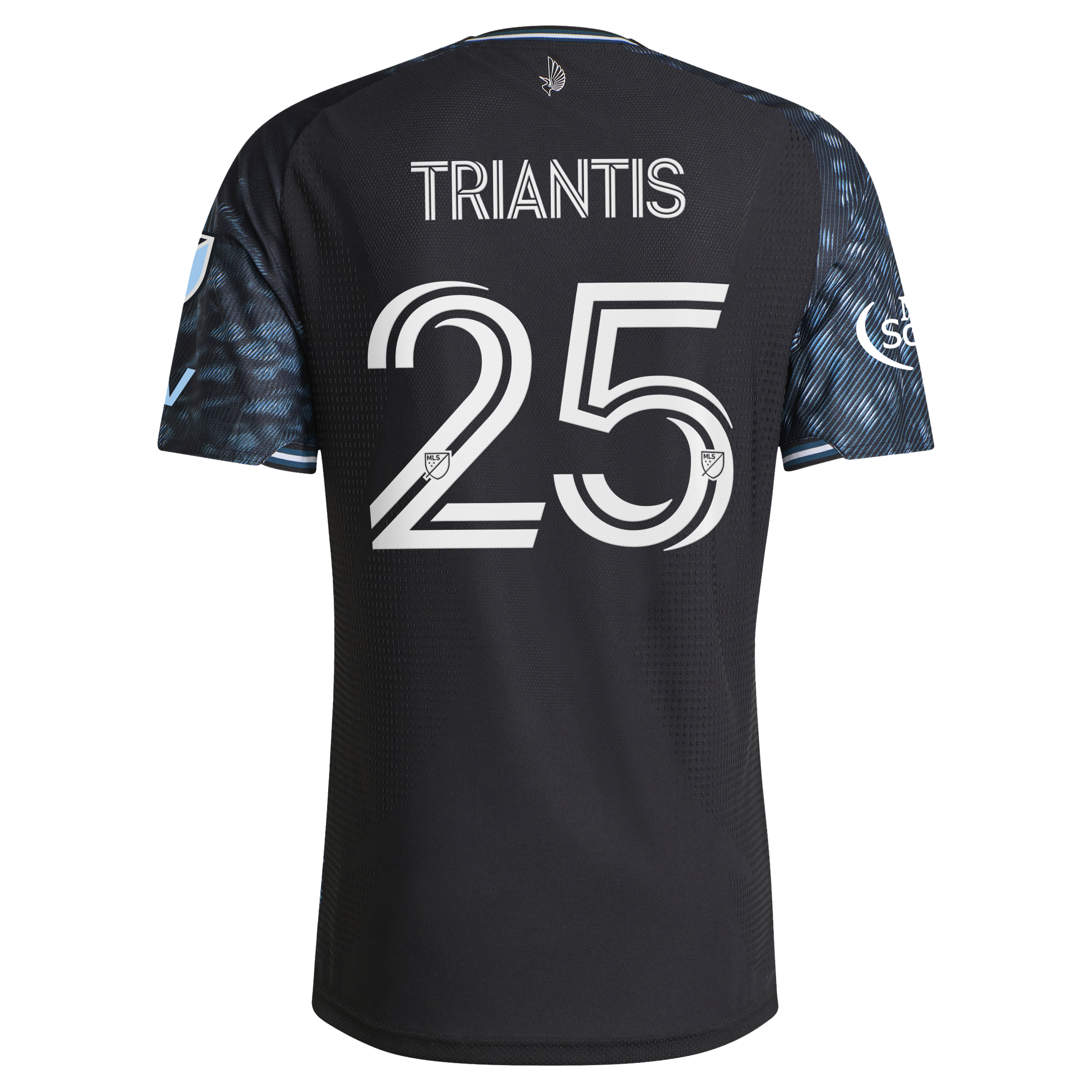 [JED] Nectarios Triantis Minnesota United FC 2026 The Decade Kit On-Field Authentic Patch Jersey - Black