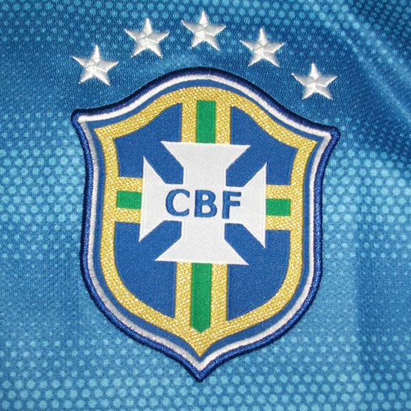 Genuine Quick Dry 2014 World Cup Brazil Away Blue Jersey Shirt