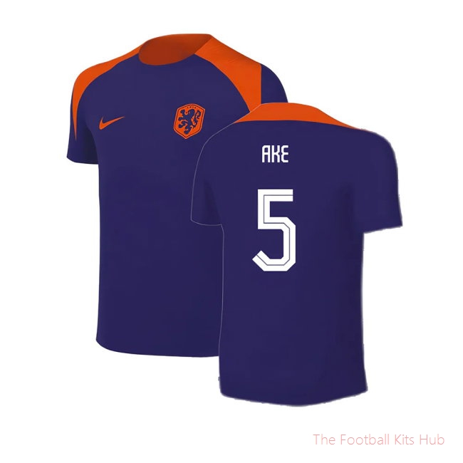 2024-2025 Netherlands Strike Training Shirt (Blue) - Kids (Ake 5)