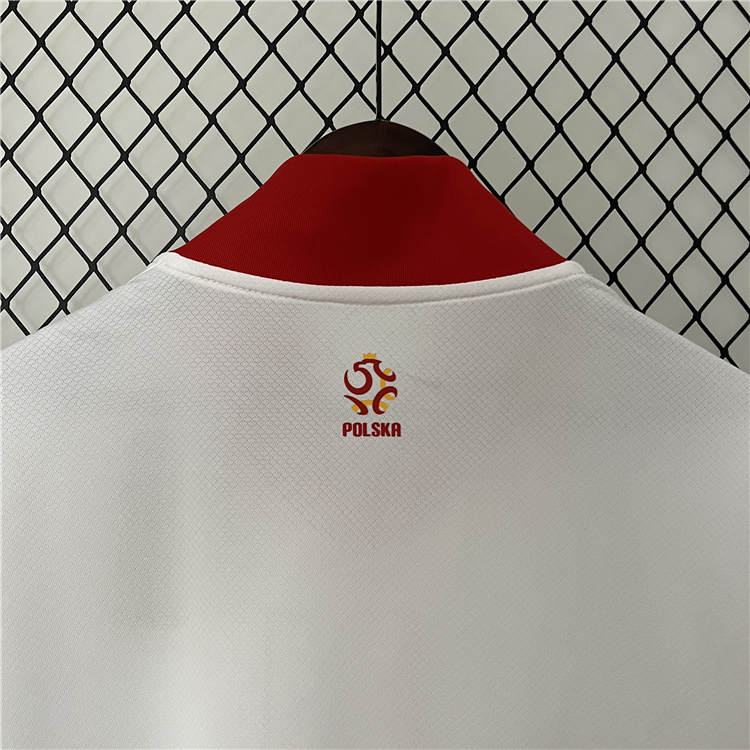 Breathable Poland UEFA Euro 2024 Home Soccer Jersey Football Shirt