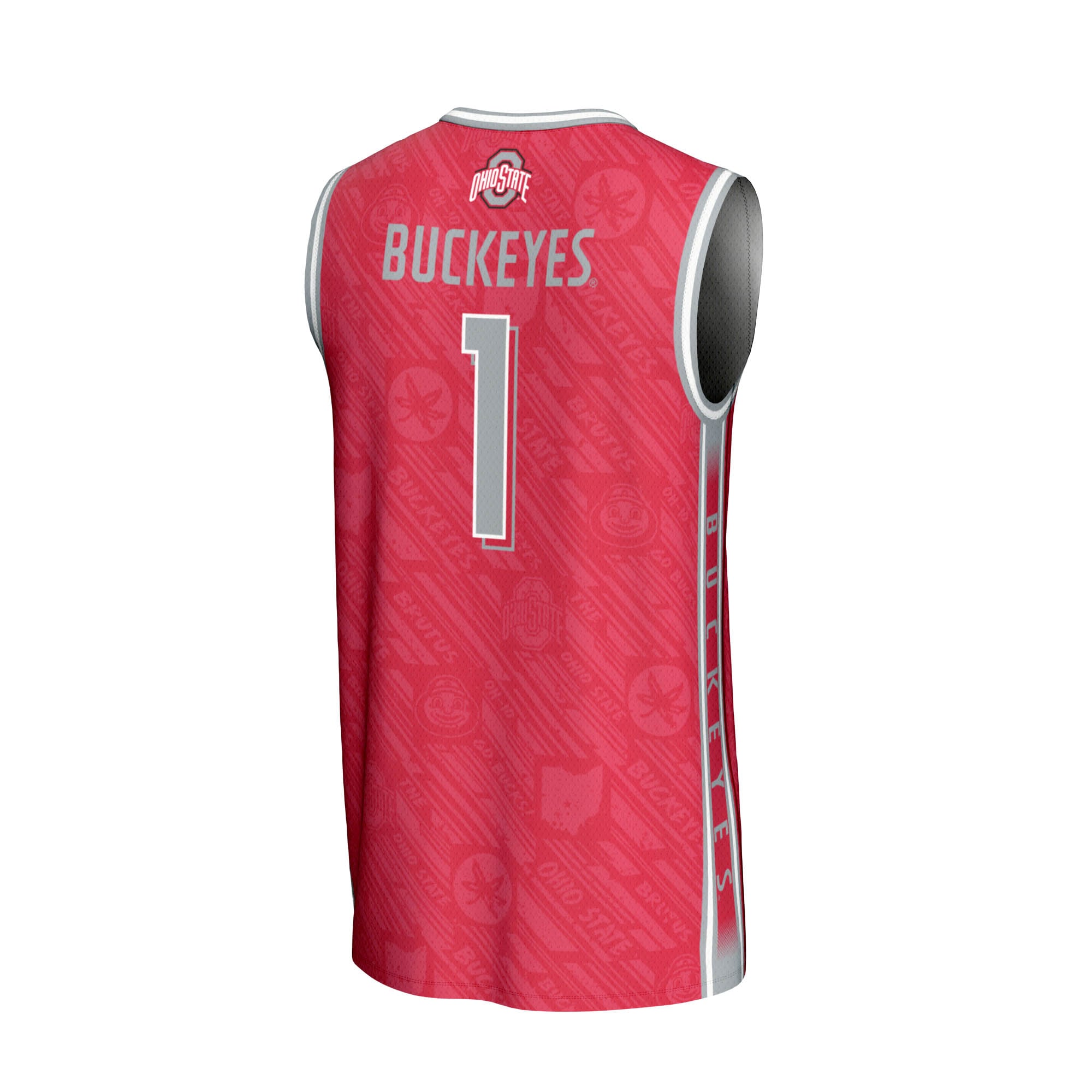 #1 Ohio State Buckeyes GameDay Greats Youth Lightweight Highlight Print Basketball Jersey - Scarlet