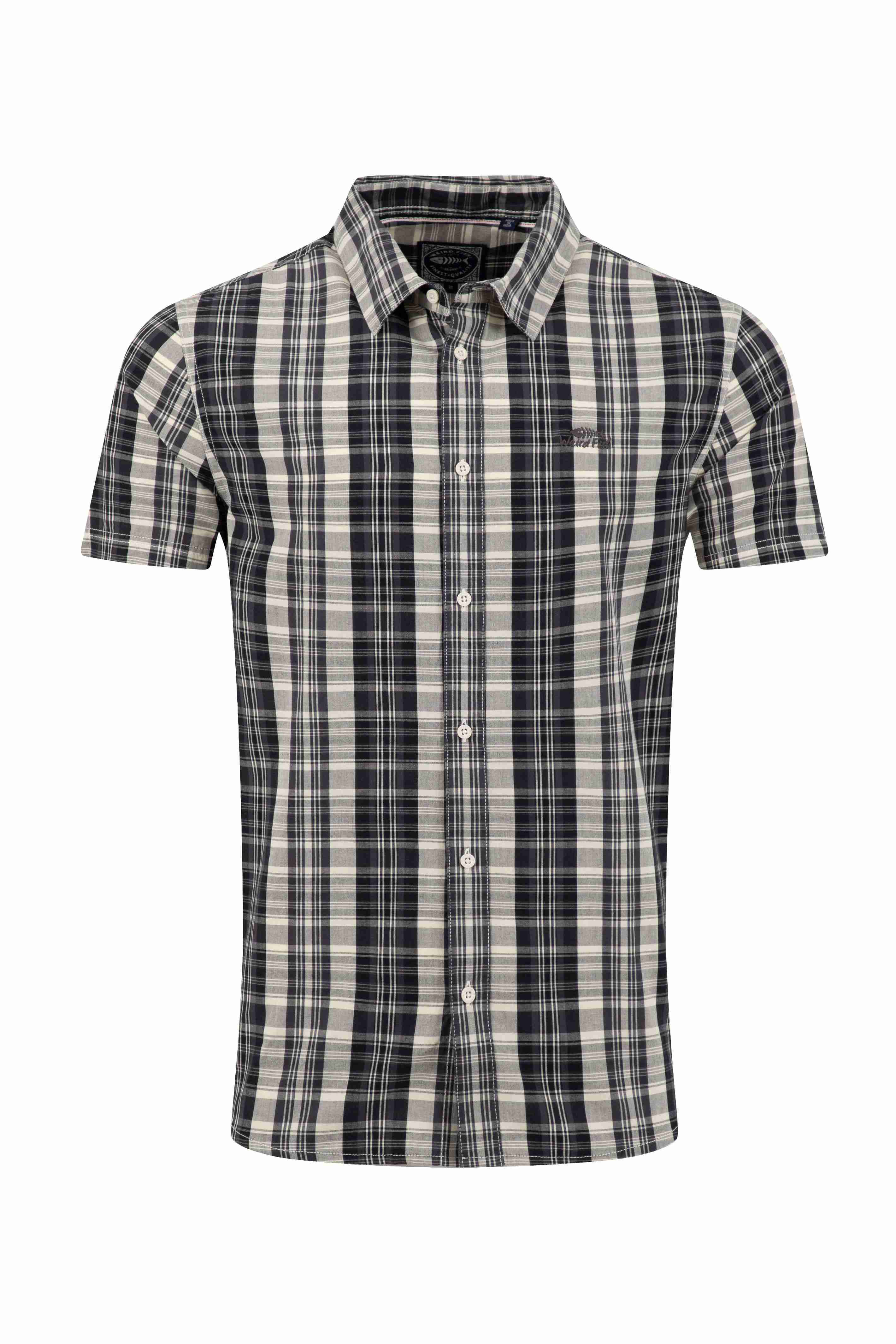 Judd Short Sleeve Check Shirt Black