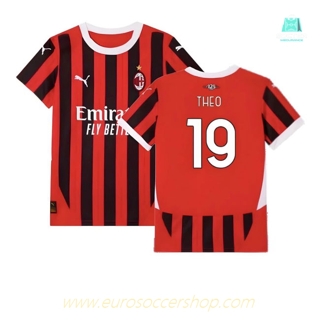 2024-2025 AC Milan Home Shirt (Kids) (Theo 19)