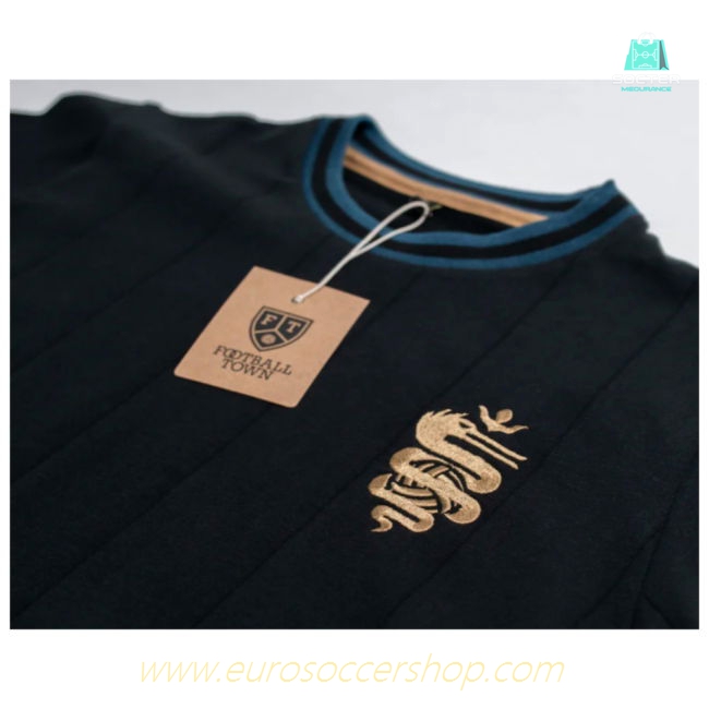 Inter Il Serpente Black Away Retro Football Shirt