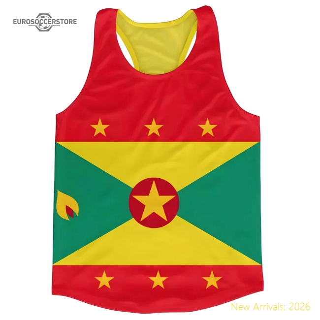 Grenada Flag 20242025 Regular Jersey  Authentic Lightweight