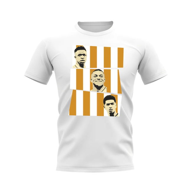 Vinicius Jr Mbappe Bellingham Real Madrid Trio supporter T-Shirt (U...