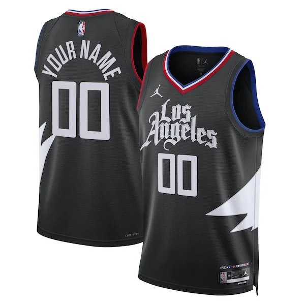 LA Clippers GSW Swingman Jersey - top-tier trendy - Black basketball